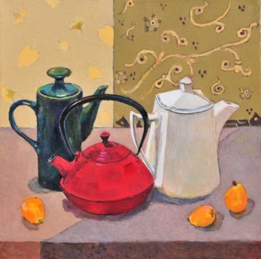 Still life with teapots